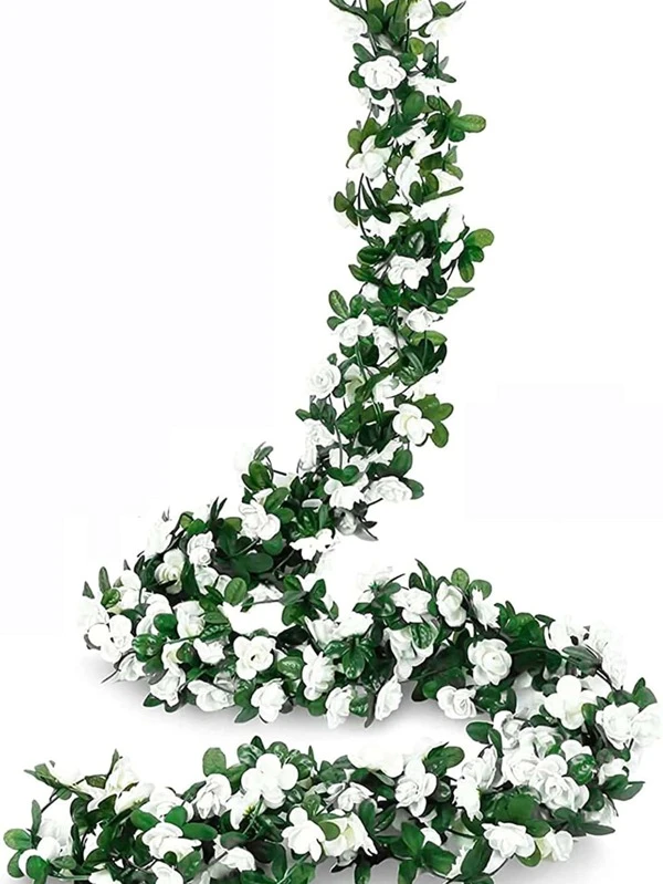 1PC/5pcs Artificial Flowers Rose Vine DIY Garden Material Vine Wedding Site Decoration Home Bedroom, Living Room, Bathroom, Wall Hanging Decoration Material Outdoor Garden School Birthday Party Supplies Valentine'S Day Decoration New Year Multicolor