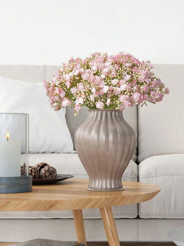 2 Bunch Babys Breath Artificial Flowers Small Gypsophila Fake Flowers For Home Decor Flower Bouquet For Wedding Decoration, Valentine's Day Decor, Birthday Decor, Anniversary Decor, Holiday Decor, Graduation Decoration, Party Decor Supplies Spring Flowers, Spring Decorations For Home Pink